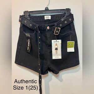 Simply Society Black High Waist Women's Shorts